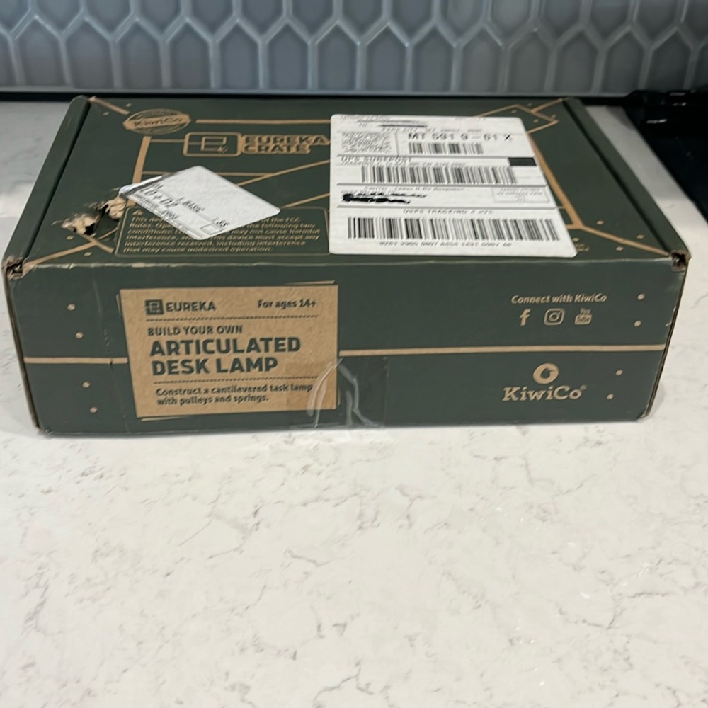 Kiwi Company New In Box Articulated Desk Lamp Ages 14+